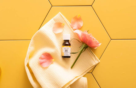 Aura Cacia Rose Absolute Essential Oil in Jojoba, 0.5 fl oz