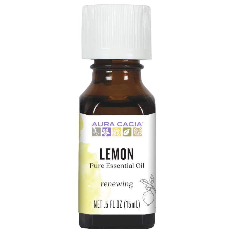 Aura Cacia Lemon Essential Oil, 0.5 fl oz