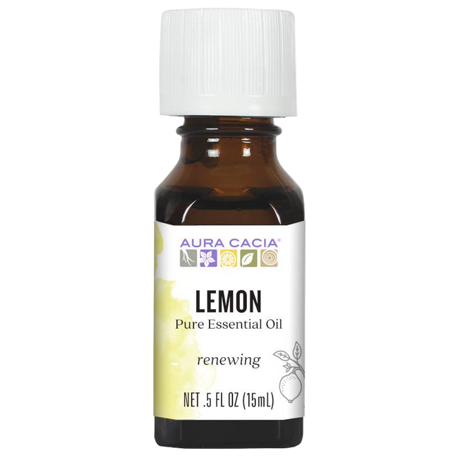 Aura Cacia Lemon Essential Oil, 0.5 fl oz