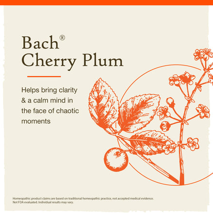 Bach Original Flower Remedies Cherry Plum 0.7 fl. oz. (20mL)