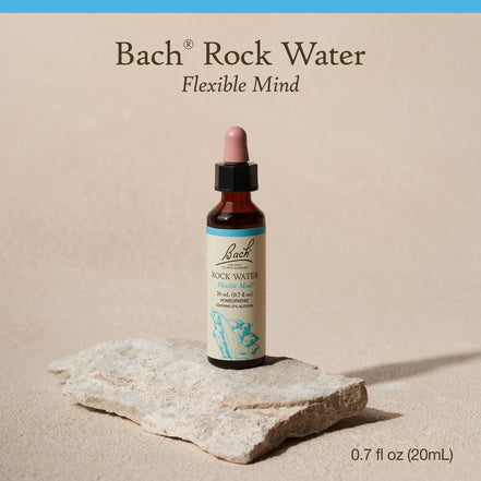 Bach Original Flower Remedies, Rock Water, Flexible Mind 0.7 fl. oz. (20 ml)