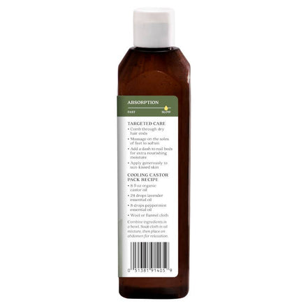 Aura Cacia Certified Organic Castor Oil, 16 fl oz