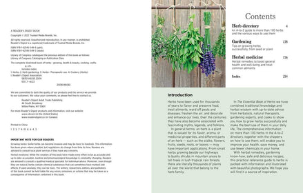 Reader's Digest The Essential Book of Herbs