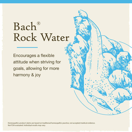 Bach Original Flower Remedies, Rock Water, Flexible Mind 0.7 fl. oz. (20 ml)