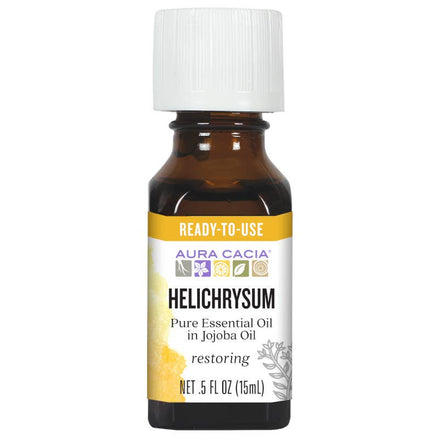 Aura Cacia Helichrysum Essential Oil in Jojoba Oil, 0.5 oz