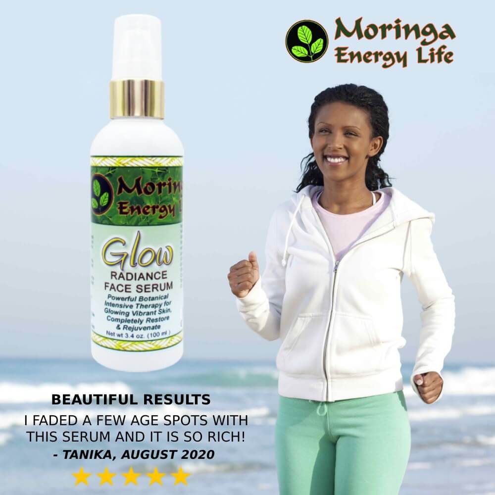 Moringa Glow Radiance Face Serum, 3.4 Fl Oz