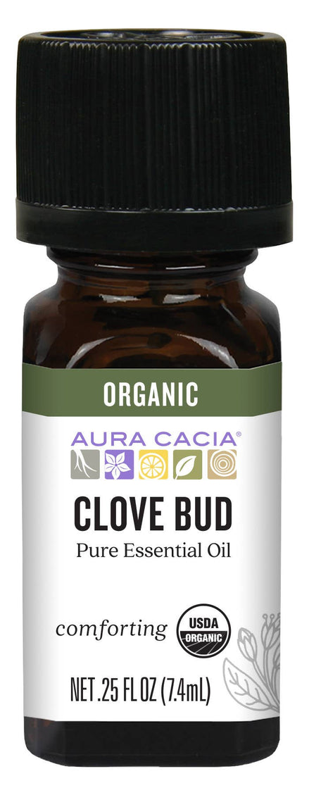 Organic Comforting Clove Bud Essential Oil 0.25 Fl Oz