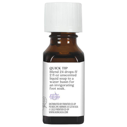 Aura Cacia Peppermint Essential Oil, 0.5 fl oz