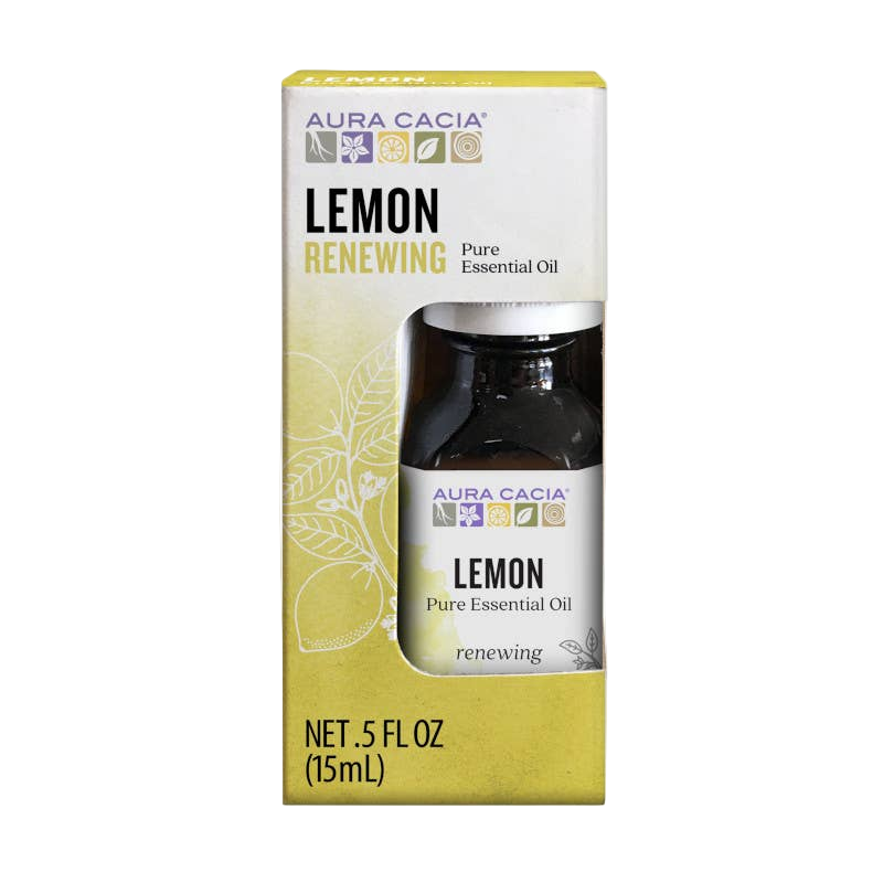 Aura Cacia Lemon Essential Oil, 0.5 fl oz