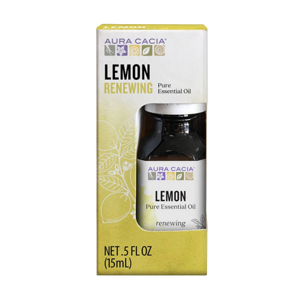 Aura Cacia Lemon Essential Oil, 0.5 fl oz