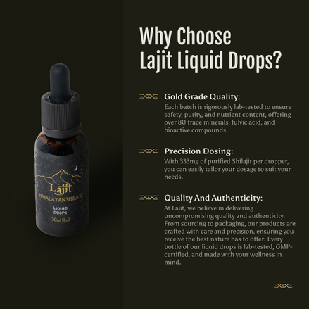 Lajit Himalayan Shilajit Liquid Drops