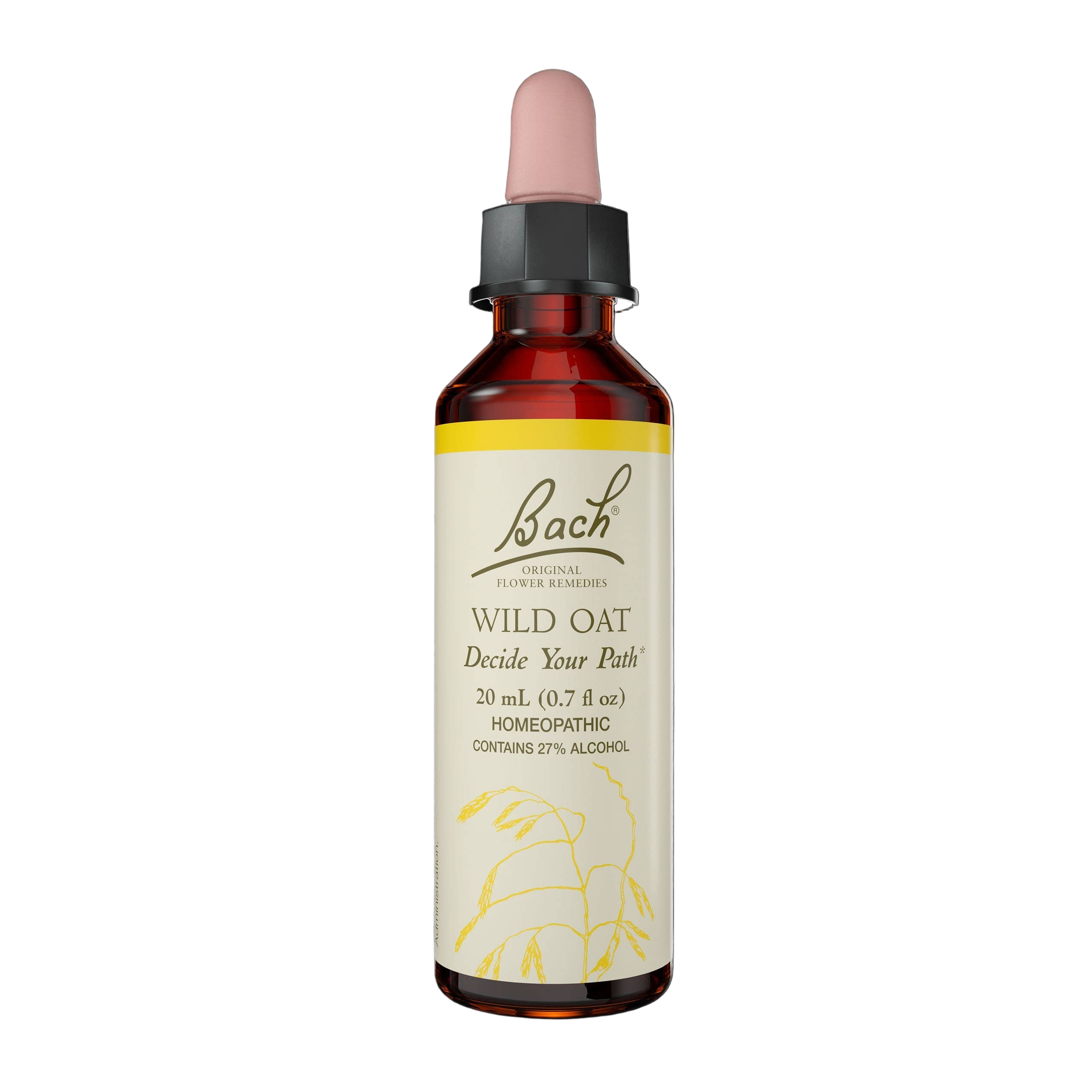 Bach Original Flower Remedies, Wild Oat, Decide Your Path 0.7 fl. oz. (20 ml).