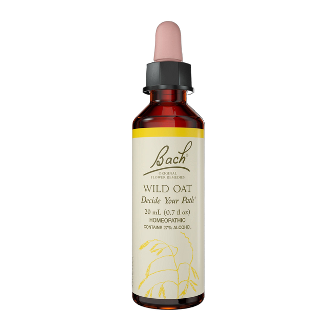 Bach Original Flower Remedies, Wild Oat, Decide Your Path 0.7 fl. oz. (20 ml).