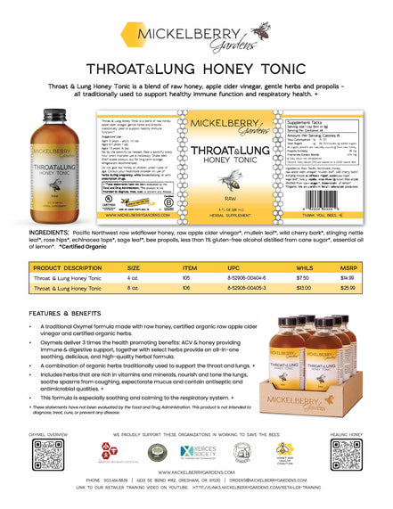 Throat and Lung Honey Tonic
