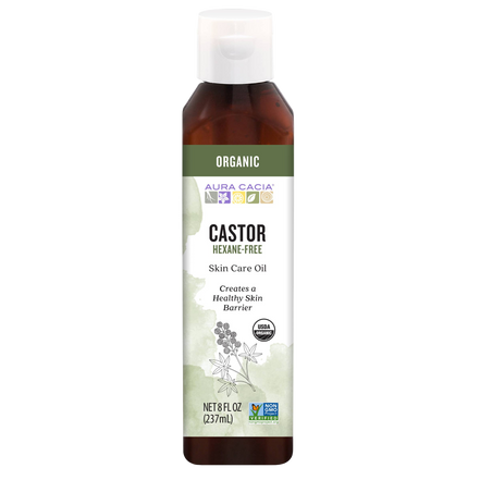 Organic Castor Skin Care Oil, Hexane-Free, 8 Fl Oz