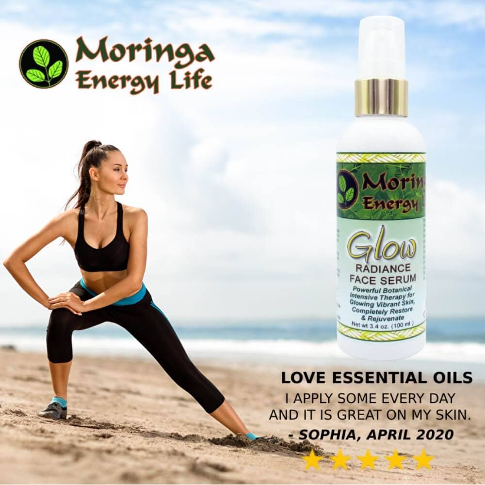 Moringa Glow Radiance Face Serum, 3.4 Fl Oz
