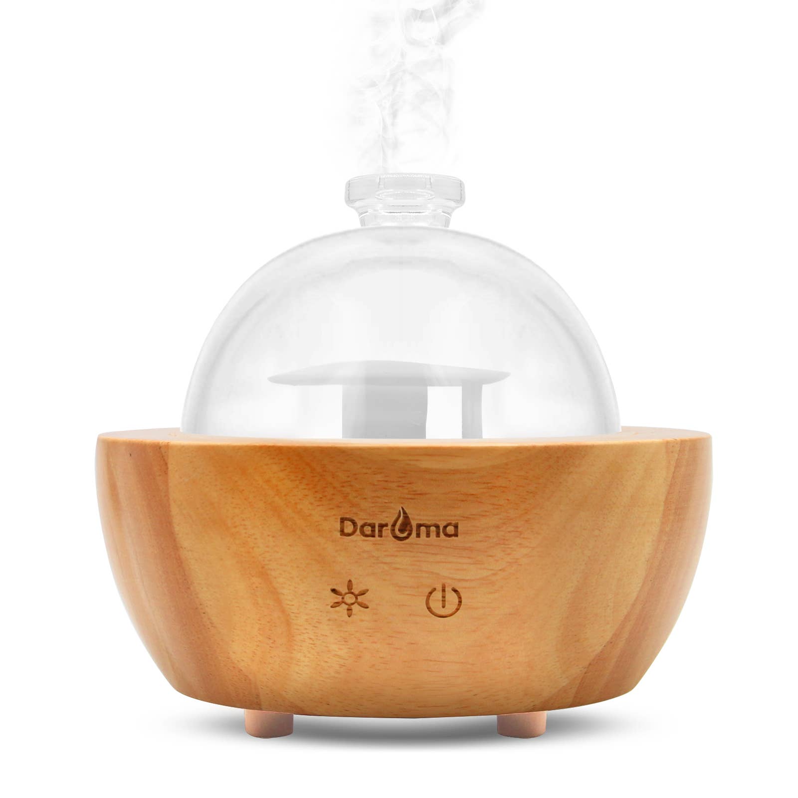Remote Handmade Glass & Real Wood Essential Oil Diffuser
