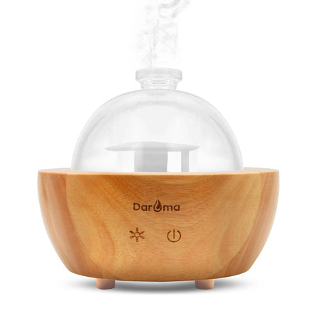 Remote Handmade Glass & Real Wood Essential Oil Diffuser