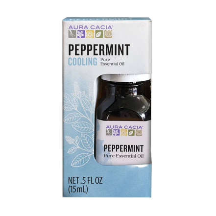 Aura Cacia Peppermint Essential Oil, 0.5 fl oz