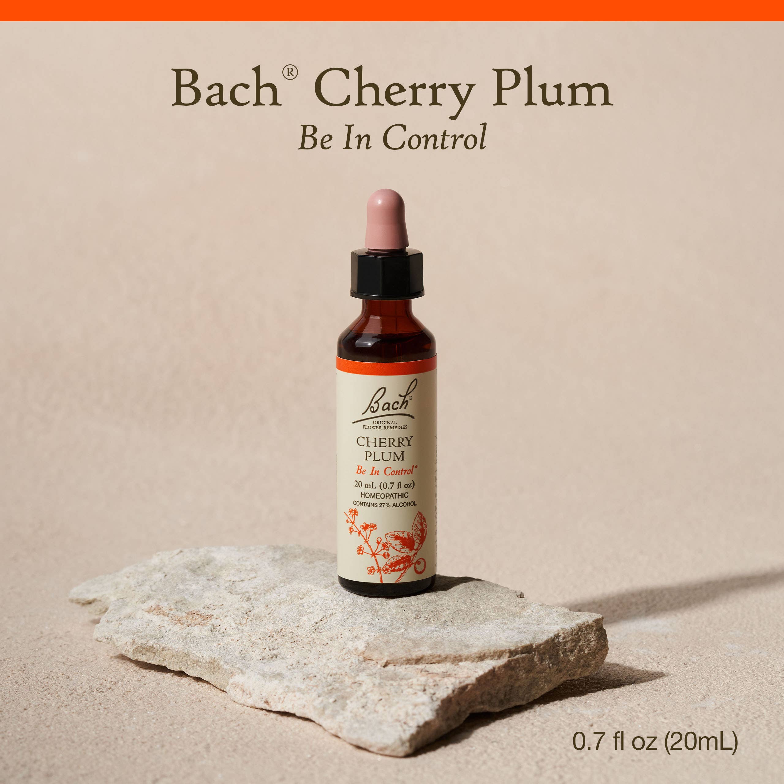 Bach Original Flower Remedies Cherry Plum 0.7 fl. oz. (20mL)